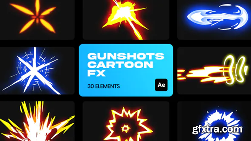 Videohive Gunshot Cartoon VFX for After Effects 36189623