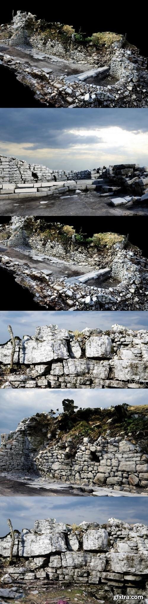 Roman Ruins 3D Model