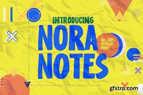 Nora Notes - All Caps Display Font