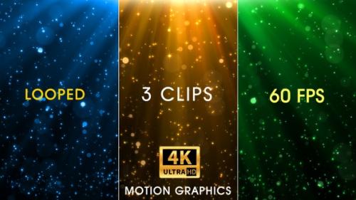 Videohive - Shining Particles In Rays 4K - 36245184