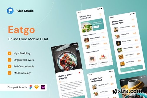 Eatgo - Online Food Mobile App UI Kits