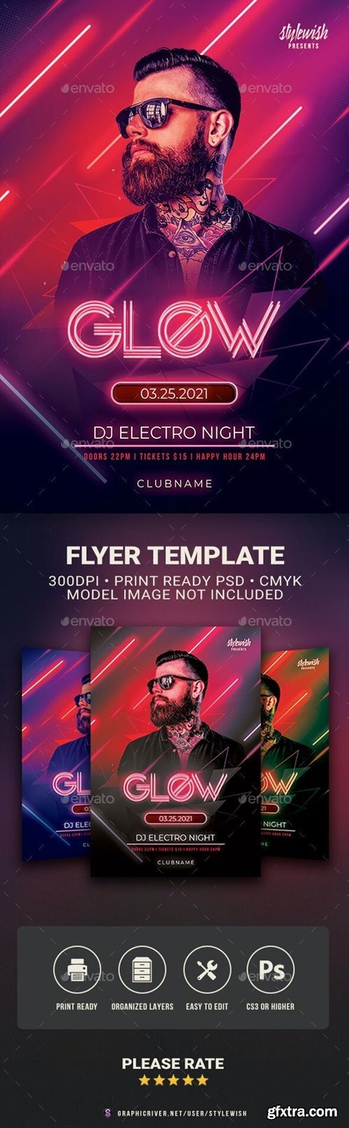 GraphicRiver - Glow Flyer 30358268