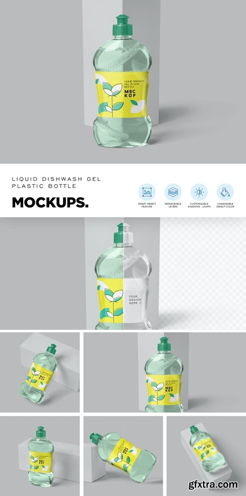 Dishwash Bottle Mockups