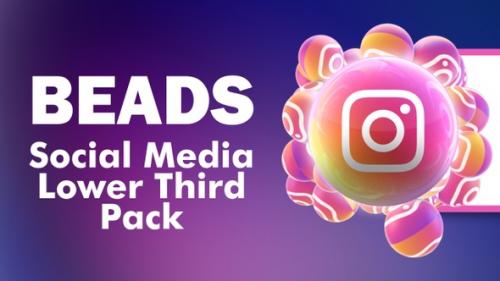 Videohive - Beads Social Media Lower Thirds - 36277655
