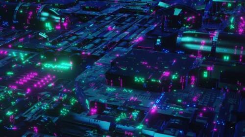 Videohive - Neon City For Resolume Seamless Animation 02 - 36277129