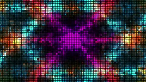 Videohive - Hypnotic pattern of vibrating pixels - 36277945