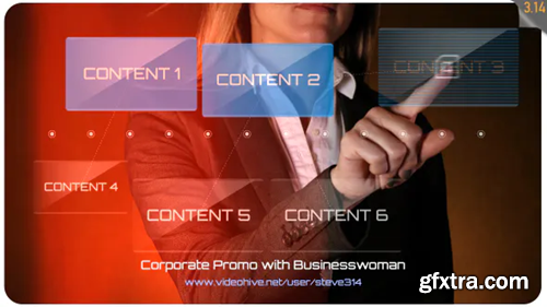 Videohive Corporate Promo with Businesswoman 17092519