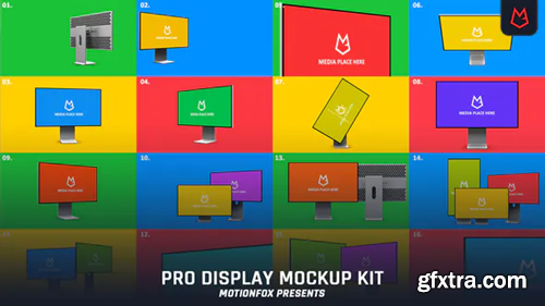Videohive Pro Display Mockup Kit - Brand New Device 23993423