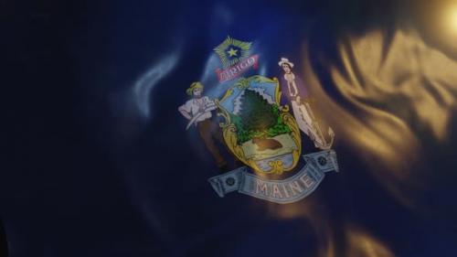 Videohive - Maine State Flag - 36272432