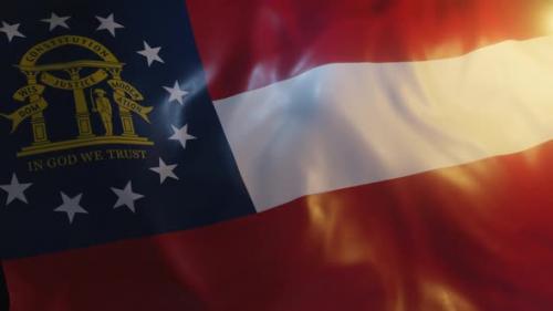 Videohive - Georgia State Flag - 36276708
