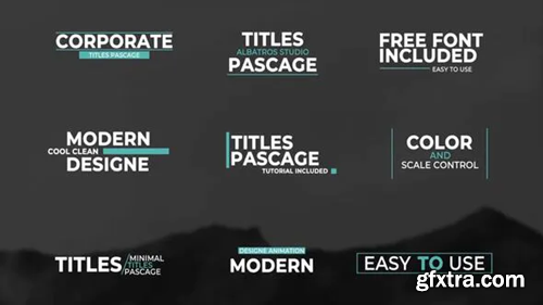 Videohive Clean Titles | After Effects 36268052