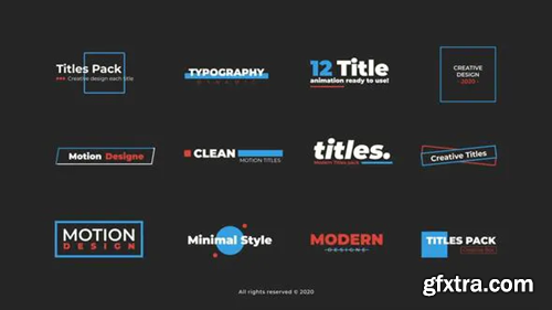 Videohive Clean Titles | After Effects 36268063
