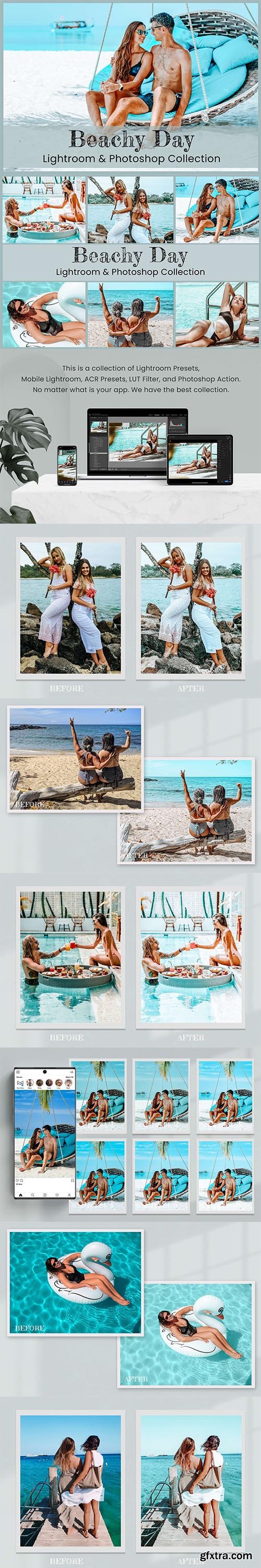 CreativeMarket - Beachy Day Photoshop Actions Presets 6964173