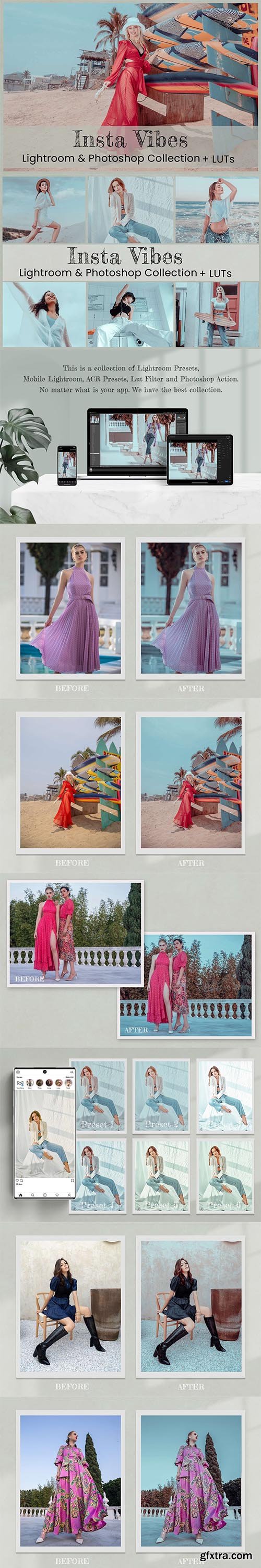 CreativeMarket - Insta Vibes Photoshop Actions LUTs 7010312