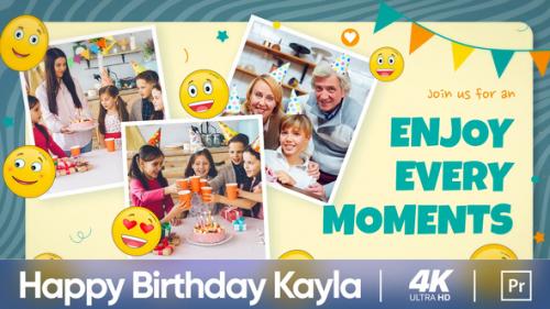 Videohive - Happy Birthday Kayla (MOGRT) - 36367798