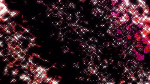 Videohive - line wave motion, color red, on a black background - 36395114