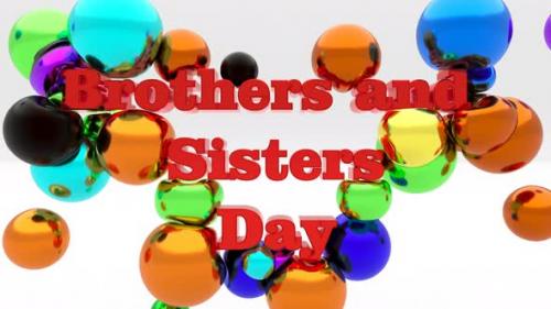 Videohive - Brothers and Sisters Day Metal Soft Color Balls - 36318317