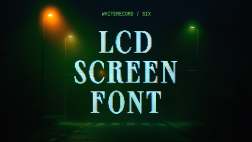 Videohive - LCD Screen Font | Six - 36321090