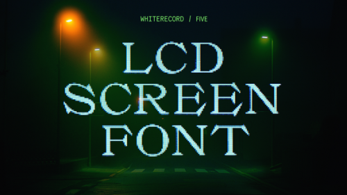 Videohive - LCD Screen Font | Five - 36321091