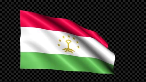 Videohive - Tajikistan Flag Blowing In The Wind - 36398754
