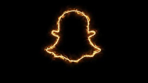 Videohive - Fire Snapchat Social Media Icon - 36399290