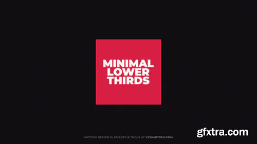 Videohive Lower Thirds - Minimal II 36399253