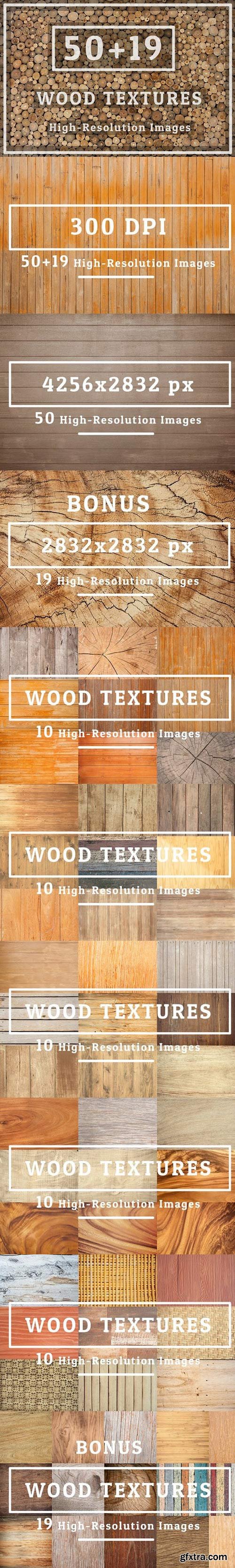 50 Wood Texture Background Set 04
