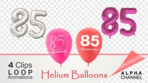 Videohive - 85 Anniversary Celebration Helium Balloons Pack - 36400563