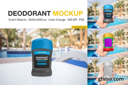 CreativeMarket - Deodorant Stick Tube Mockup Set 6933104