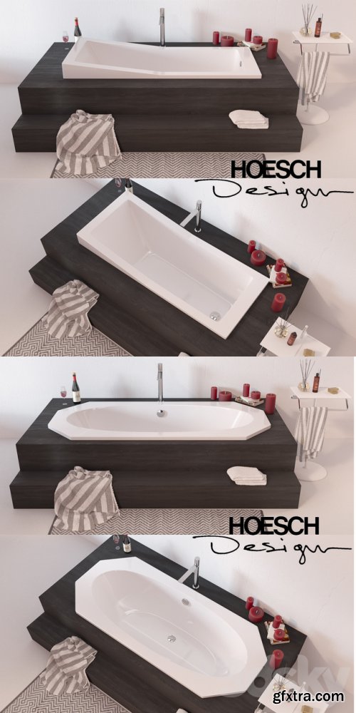 HOESCH bathrooms + mixer Fantini MILANO + stand Agape Ted + decor set
