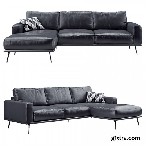 Carlton black sofa