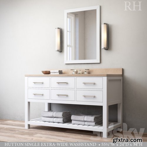 Hutton single Extra-Wide washstand