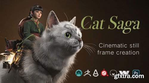 Wingfox – Cat Saga: create advanced 3D concept art model