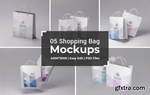 05 Shopping Bag Branding Mockups
