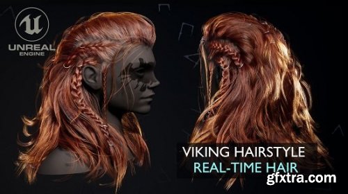 ArtStation UE Asset - Viking Real-Time Hairstyle