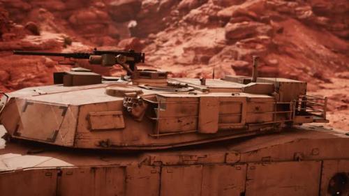 Videohive - American Tank Abrams in Afghanistan - 36404996