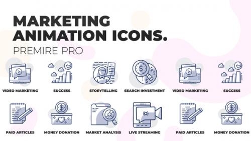 Videohive - Digital marketing 2- Animation Icons (MOGRT) - 36354736
