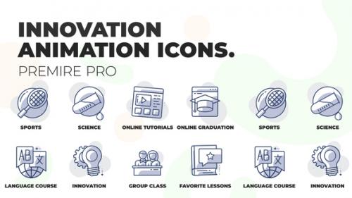 Videohive - Education and innovation - Animation Icons (MOGRT) - 36354898