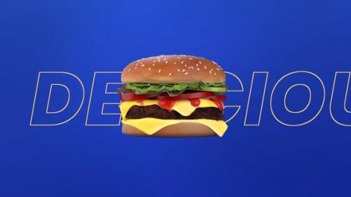 Videohive - Tasty Burger 3D Intro - 36403255