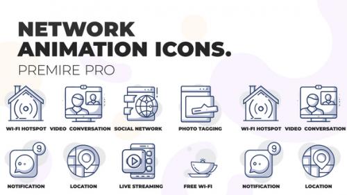 Videohive - Social network - Animation Icons (MOGRT) - 36441183