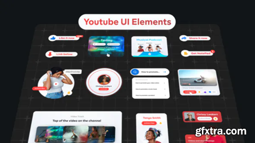 Videohive Youtube Video UI Elements 36424682