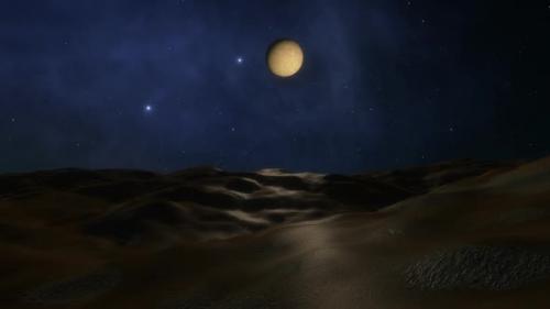 Videohive - Space Background - Rocky Exoplanet and the Pleiades - 36426829