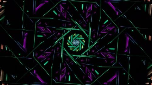 Videohive - Flowing Multicolored Kaleidoscope Endless Animation - 36431261