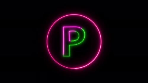 Videohive - Glowing neon font. pink and green color glowing neon letter. Vd 1316 - 36436787