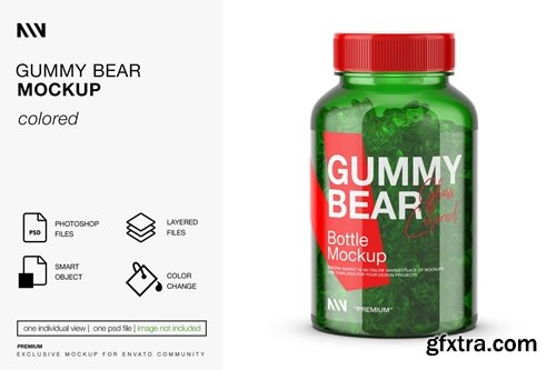Gummy Bear Bottle mockup