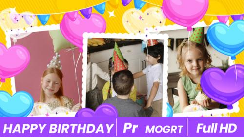Videohive - Happy Birthday | MOGRT - 36458203