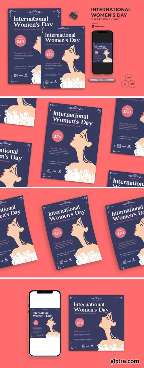 Women\'s Day Vol. 4 - Flyer Set AS