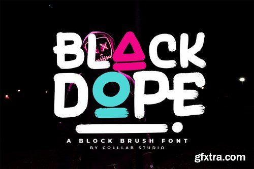 Black Dope - A Brush Font