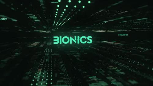 Videohive - Sci Fi Digital Data Word Bionics - 36535836