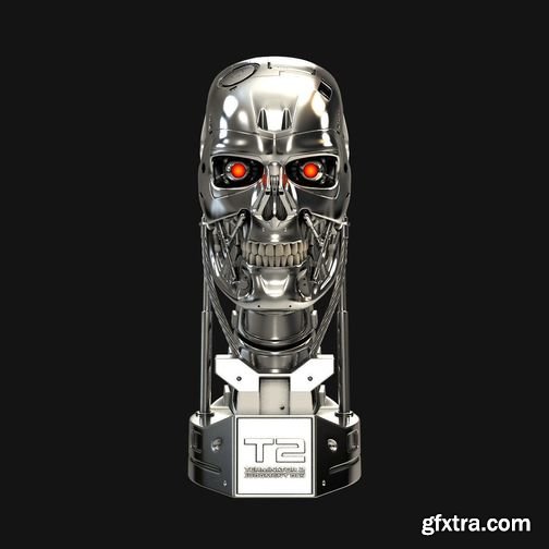 CGTrader - Terminator T-800 Skull Bust V2